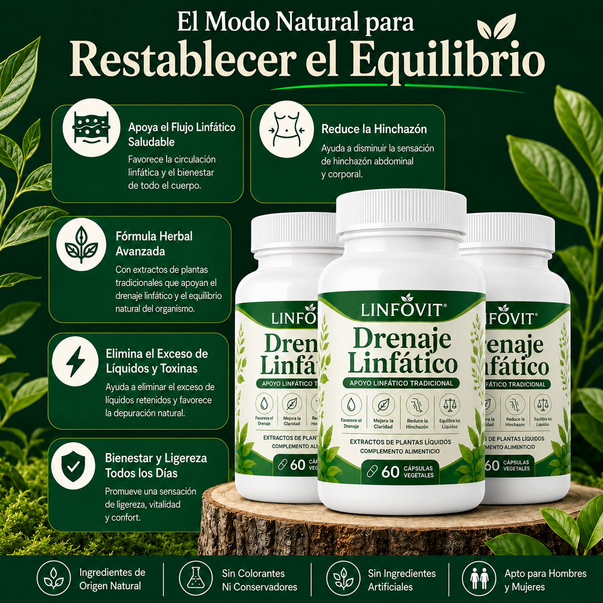 Linfovit™| Soporte Metabólico Contra Líquidos Retenidos 🌿