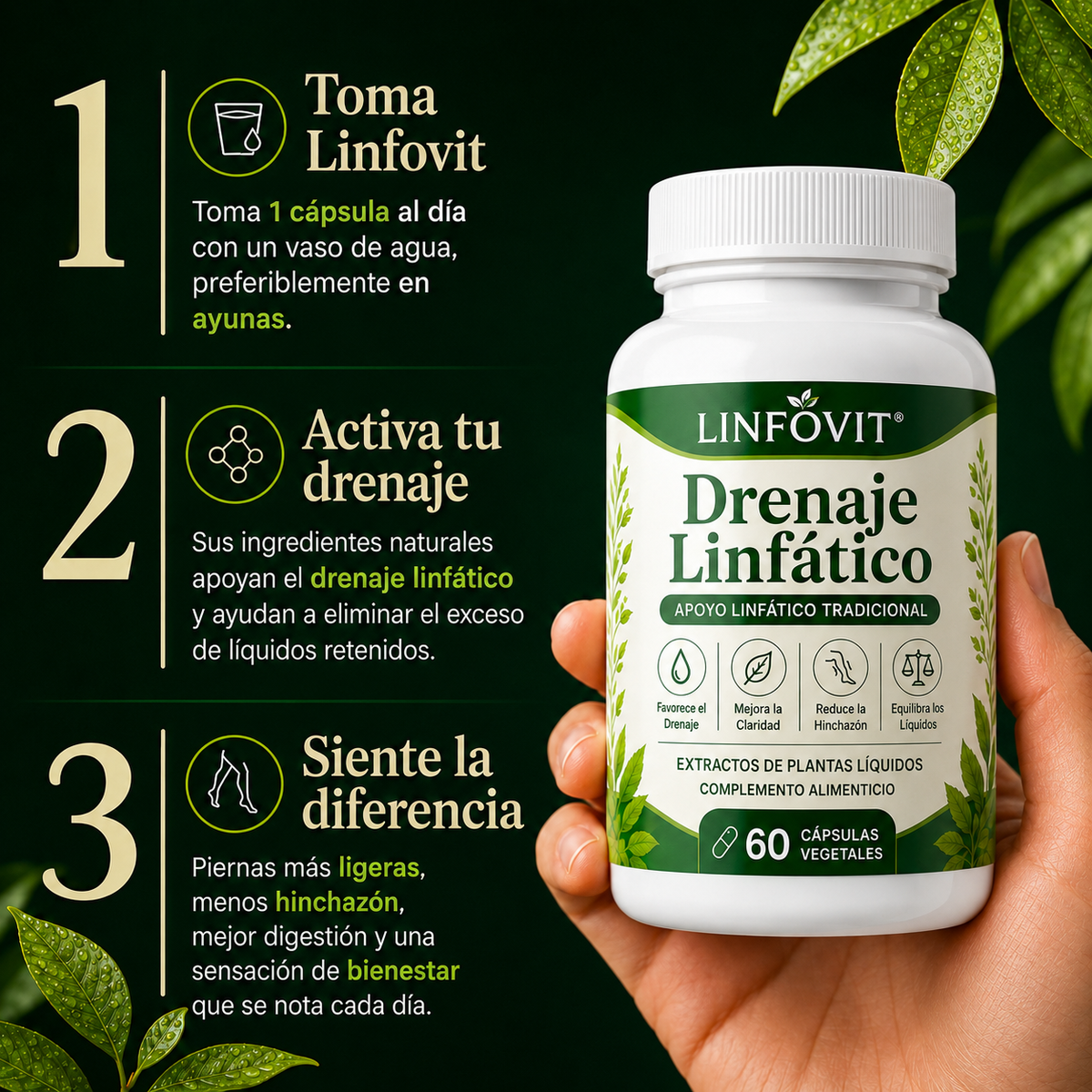 Linfovit™| Soporte Metabólico Contra Líquidos Retenidos 🌿