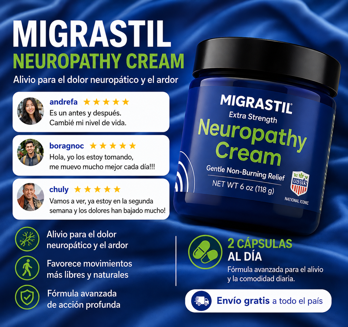 Flex-a™ + MigraStil™ | Fórmula Avanzada para Articulaciones, Músculos, Huesos y Alivio Neuropático