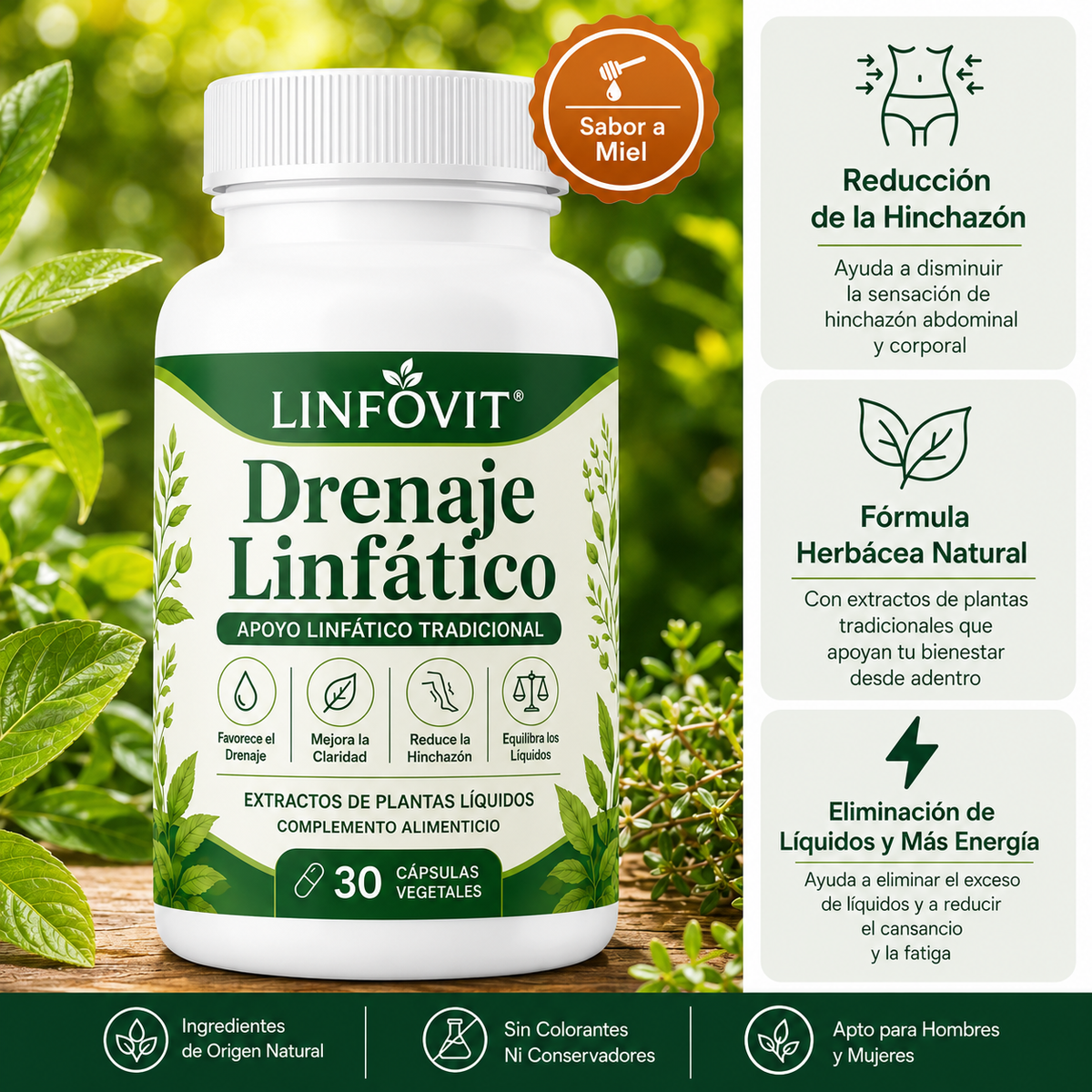 Linfovit™| Soporte Metabólico Contra Líquidos Retenidos 🌿