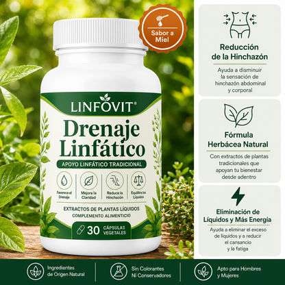 Linfovit™| Soporte Metabólico Contra Líquidos Retenidos 🌿
