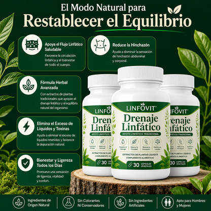 Linfovit™| Soporte Metabólico Contra Líquidos Retenidos 🌿