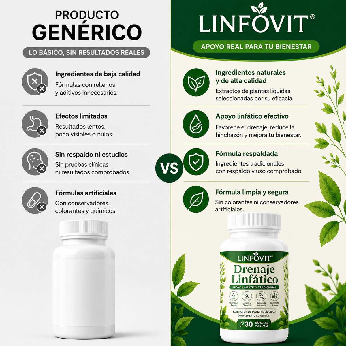 Linfovit™| Soporte Metabólico Contra Líquidos Retenidos 🌿