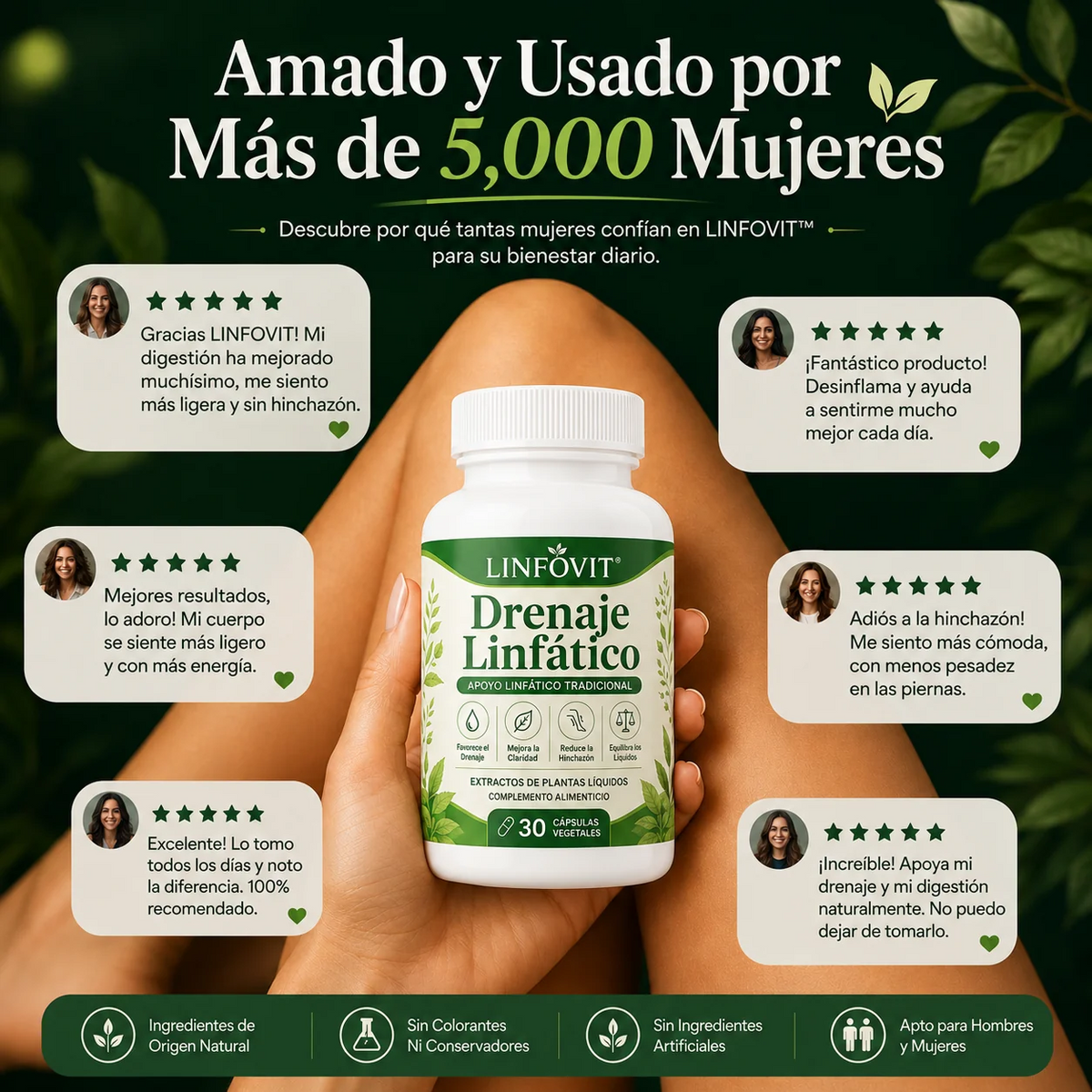 Linfovit™| Soporte Metabólico Contra Líquidos Retenidos 🌿