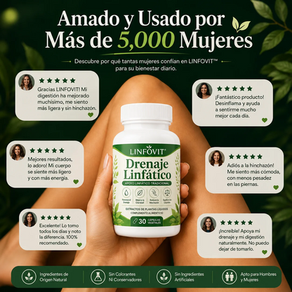 Linfovit™| Soporte Metabólico Contra Líquidos Retenidos 🌿